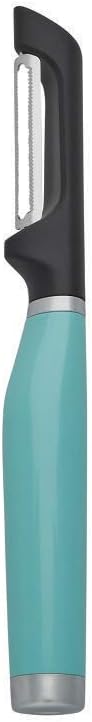 KitchenAid All Purpose Shears with Protective Sheath, 8.72-Inch, Aqua Sky & KE112OHAQA Classic Euro Peeler, One Size Aqua Sky 2