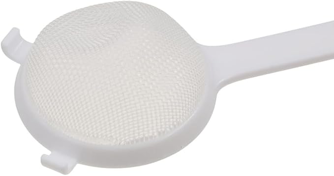 2Pcs Plastic Nylon Mesh Strainer Colander with Handle, Double Ear Fine Food Mesh Strainer Flour Sifter for Tea Juice Coffee Soy Milk Kitchen Tool
