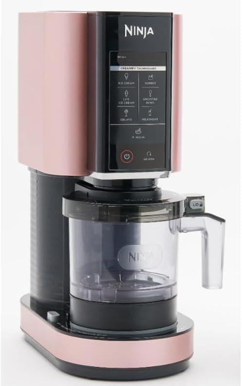 Ninja NC301 CREAMi, Ice Cream, Gelato, Milkshake, Sorbet, and Smoothie Bowl Maker, 7 One-Touch Programs, Pink (Renewed)