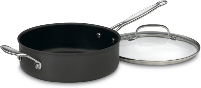 Cuisinart 633-30HP1 Chef's Classic 5.5-Quart Saute Pan Nonstick-Hard-Anodized, Black