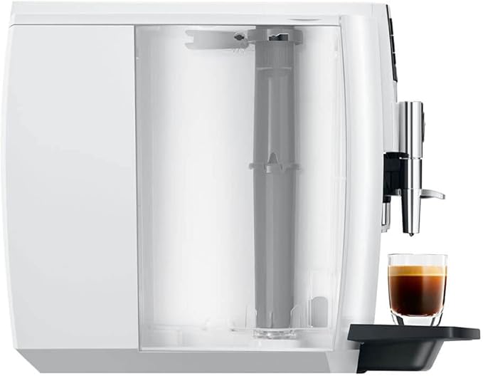 Jura 15559 E6 Automatic Espresso Machine with Easy Cappuccino Function, Intelligent Preheating and 2.8-Inch Color Display (Piano White)
