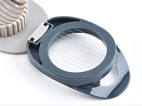 WOIWO 1 PCS Creativity Kitchen Egg Mirabile Multi-Functional Egg Slicer Kitchen Gadget (gray-green)