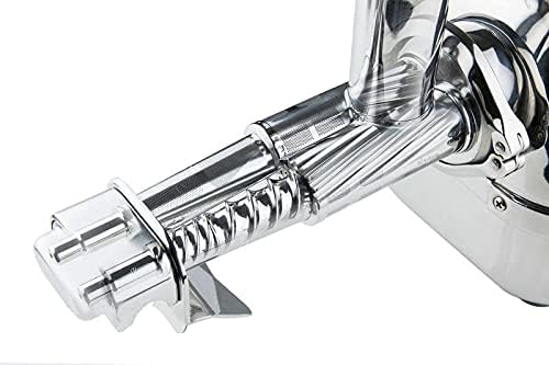 Angel Juicer AG-8500SFH Stainless Steel Electric Juice Extractor, SUS-316 Surgical Grade, Anti-Jamming Auto-Reverse Function, 10-Year Warranty