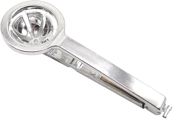 1 Pack Aluminum Cast Wedge Egg Slicer with 18/10 (304) Stainless Steel Wire, Divide Hard Boiled Egg into 6 Equal Segment, Patent Lock Switch Keep Utensil Folded for Sanitary Storage