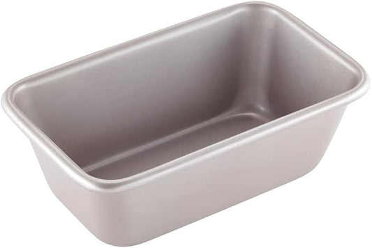 CHEFMADE 1LB Rectangle Loaf Pan, Non-Stick Oblong Bread and Meat Bakeware for Oven Baking (Champagne Gold)