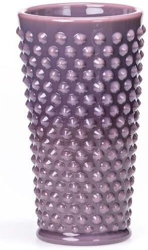 Ice Tea Glass - GiGi Hobnail Pattern - American Made - Mosser Glass USA (1, Eggplant)