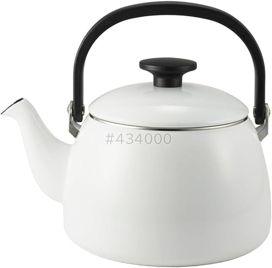 Fuji Hollow Cotton Plus Kettle, 0.8 gal (2.5 L), White CTP-2.5K.W