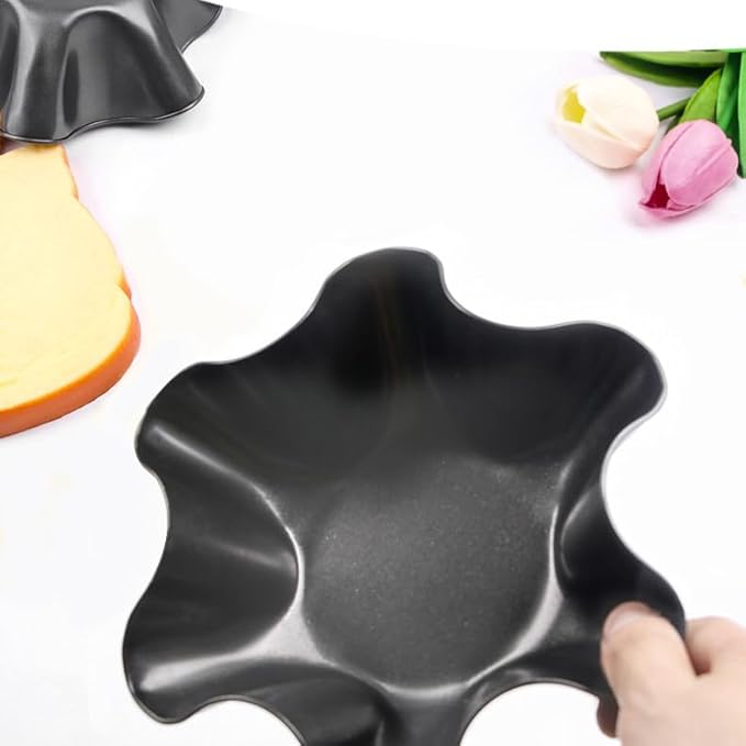 6 Pack 8.5" Nonstick Large Taco Shell Bowl – Carbon Steel Tortilla Maker Shell Pans Baking Molds Tostada for Frying Salad Bowls