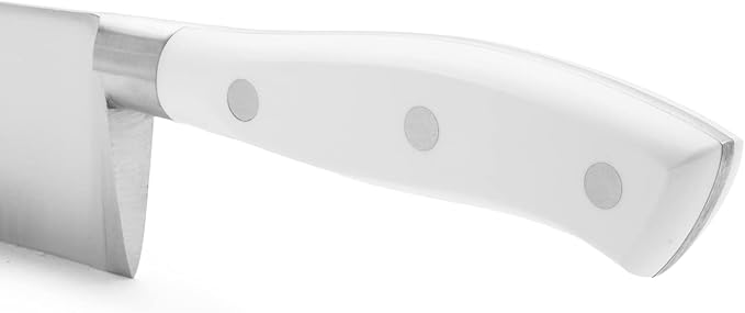 Arcos Forged Chef Knife 10 Inch Stainless Steel. Professional Cooking Knife For Cutting Variety of Foods. Ergonomic Polyoxymethylene Handle and 250mm Blade. Series Riviera Blanc. Color White