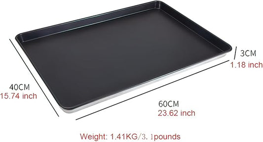 Non-Stick Baking Sheet, Black, 24 x 16 inches (1.2 inch)