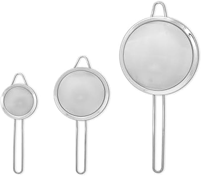 Farberware Professional Set of 3 Strainers, Incudes Small, Medium, and Large Sized Strainers