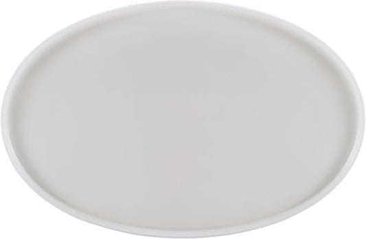 Mikasa Samantha Oval Bone China Lightweight Chip Resisant Serving Tray, 14 Inch, White