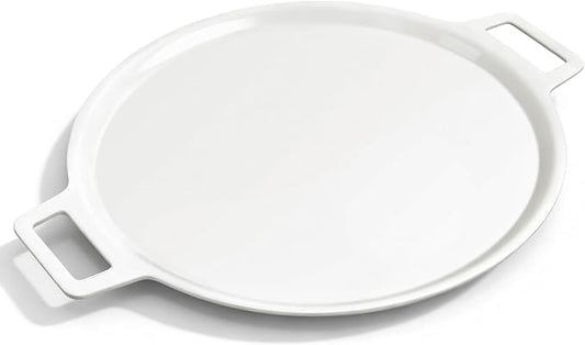 Ceramic Nonstick Pizza Pan, 3-Layer Hybrid Pizza Steel with Aluminum Core, Better Thermal Conductivity than Stone, Food-grade Non-stick Oven Baking Pan, PTFE & PFAS Free, Safe Up to 500°F
