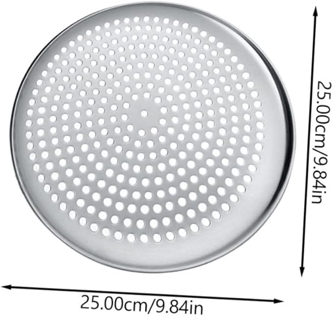 VINTORKY Perforated Round Pizza Pan Household Baking Tray for Efficient Baking Non-stick Pizza Plate Easy Cleaning