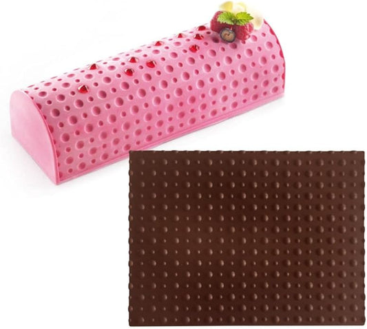 Polka Dots Texture 3D Silicone Cake Mold Baking Mat Dessert Bakeware Silicone Cake Baking Mold
