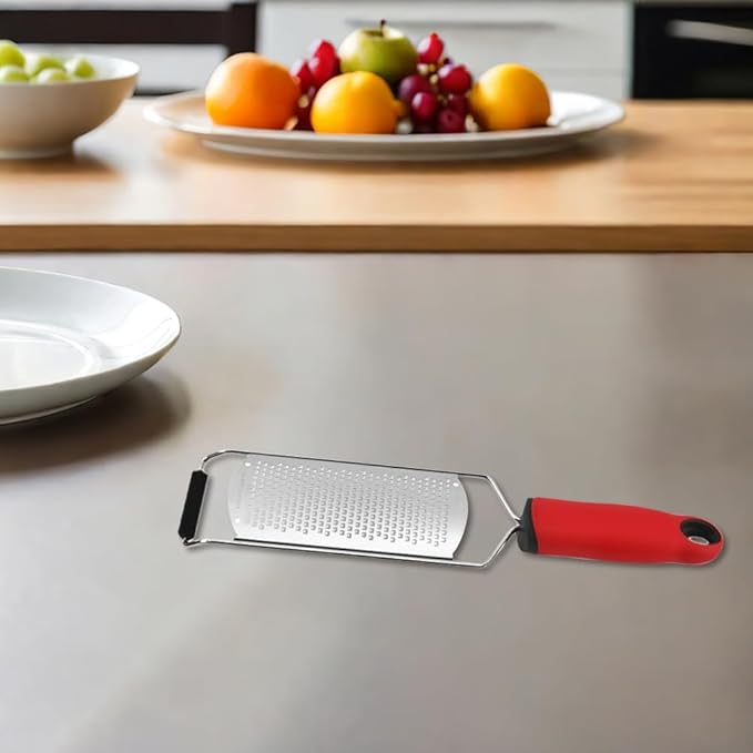 4pcs Cheese Graters for Kitchen Stainless Steel Handheld Lemon Zester Grater Slicer with Handle for Cheese Ginger Garlic Chocolate Vegetables Fruits