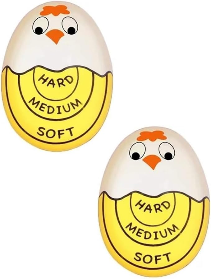 Egg Boiling Timer 2-Pack – Color-Changing in-Water Indicator for Soft, Medium & Hard Eggs