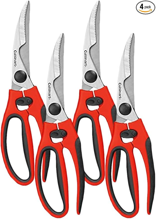 C77-SHRP 9" Poultry Shears with Soft-Grip Handles (Pack of 4)