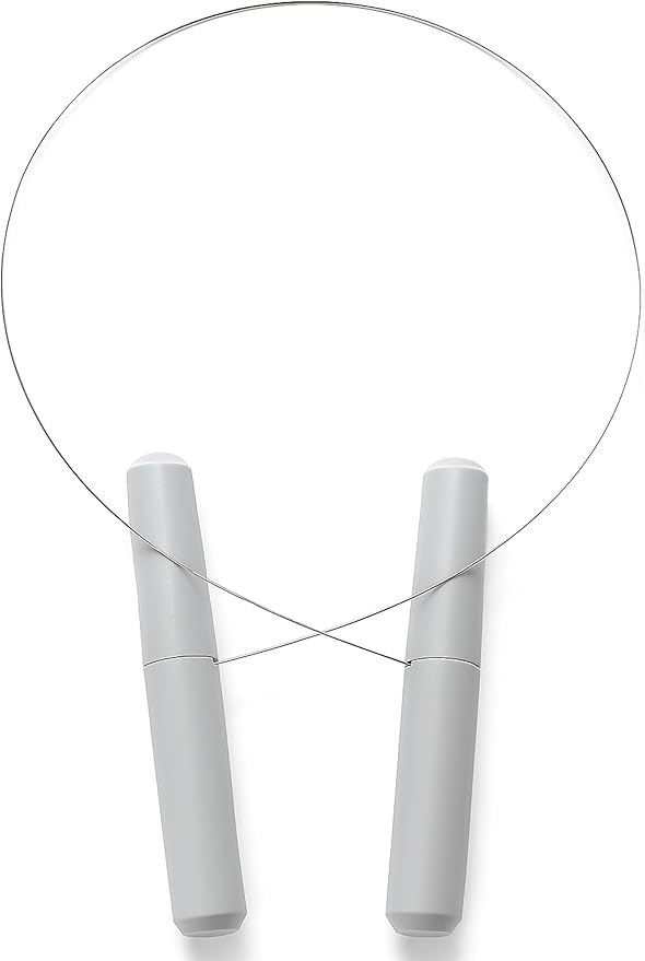 ANDUSTRIAL Stainless Steel Cheese Cutting Replacement Wires For Soft and Hard Cheese - Easy to Use and Clean - 2 Wires 36" + 1 Pair Egronomic Plastic Handle
