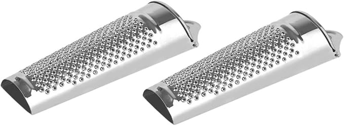 Cabilock 4pcs Stainless Steel Ginger Zesters and Vegetable Graters for Kitchen Use Multi-functional Graters for Cheese Garlic Spices and More Compact Design Comfortable Grip