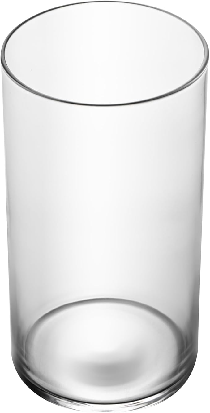Restaurantware-Vetri 16 Ounce Tall Drinking Glasses, 24 Dishwashable Beverage Glasses - No-Lead, Elegant, Clear Glass Tumblers, Ideal For Water, Juice Beer, Cocktails, Liquor, Iced Tea, And More