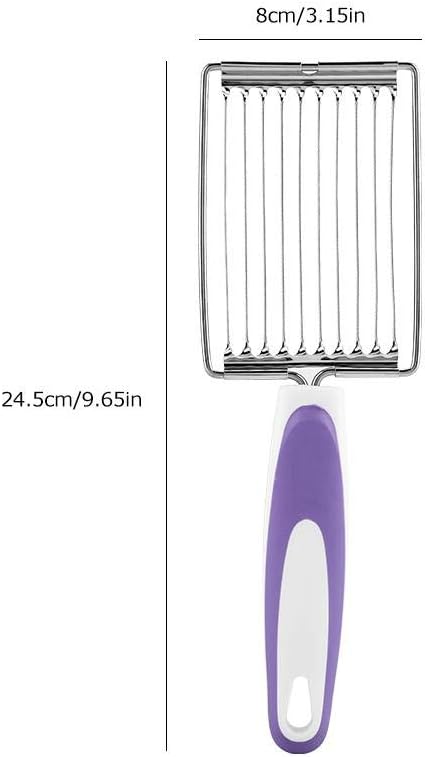 ASHATA Luncheon Meat Cutter, Cheese & Potato Slicer, Stainless Cutter with Handle for Egg Ham Fruit Tomato, Cutting Evenly Thick , Food Cutting Tool for Kitchen ()