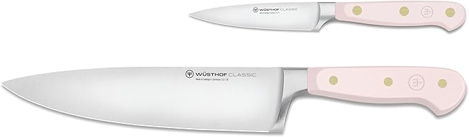 WÜSTHOF Classic Pink Himalayan Salt 2-Piece Chef's Knife Set