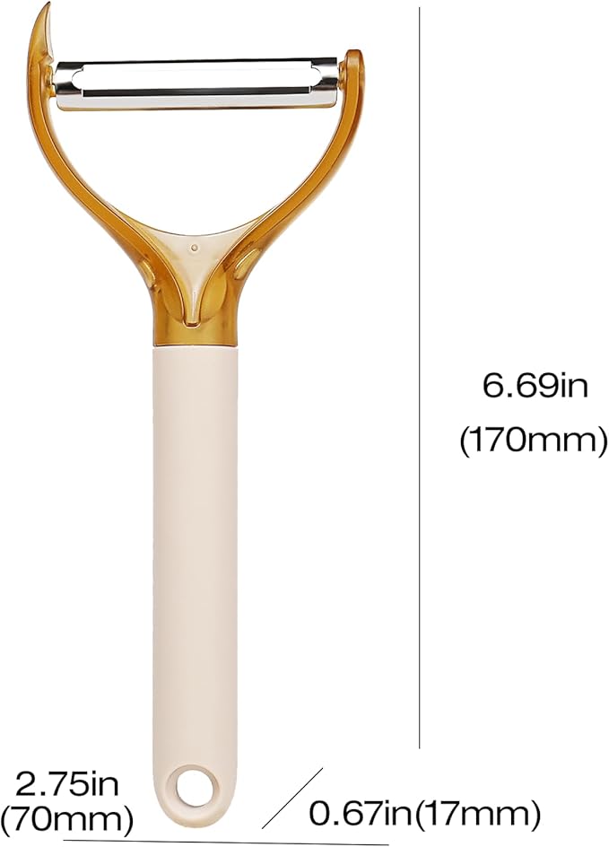 2026Upgraded New Rotating Peeler and Corer 2 in1 Kitchen Peeler 304 Sharp Stainless Steel Blade Y-Shaped Peeler Easy to Clean Suitable for Peeling Vegetables, Fruit, Potatoes, Carrots & Apples