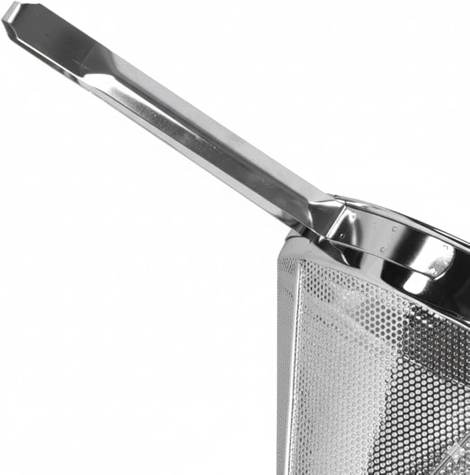 TrueCraftware- 4 qt. Stainless Steel 10" China Cap Strainer Fine Mesh- Cone Shaped Strainer Food Strainer Juice Strainer Kitchen Tools Food Colander For Straining Seeds Beans Sauces & More