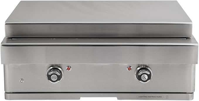 Turbo 32-inch 2-Burner Built-In Stainless Steel Teppanyaki Grill - Natural Gas