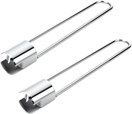 2 Pcs Fruit and Vegetable Corer Tool, Red Bell Pepper Seed Corer, Stainless Steel apple core remover, Practical Kitchen Gadget for Removing Fruit Vegetable Cores, Easy to Clean (Type A)