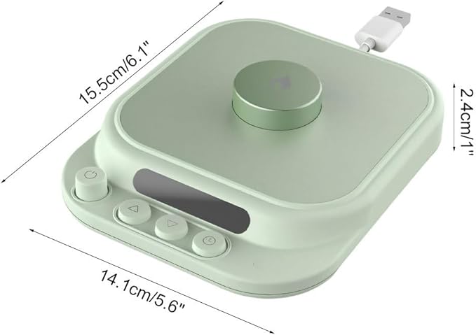 Coffee Mug Warmer, Desk Cup Warmer with 5-Temp Settings Electric Beverage Tea Water Milk Heater for Home & Office