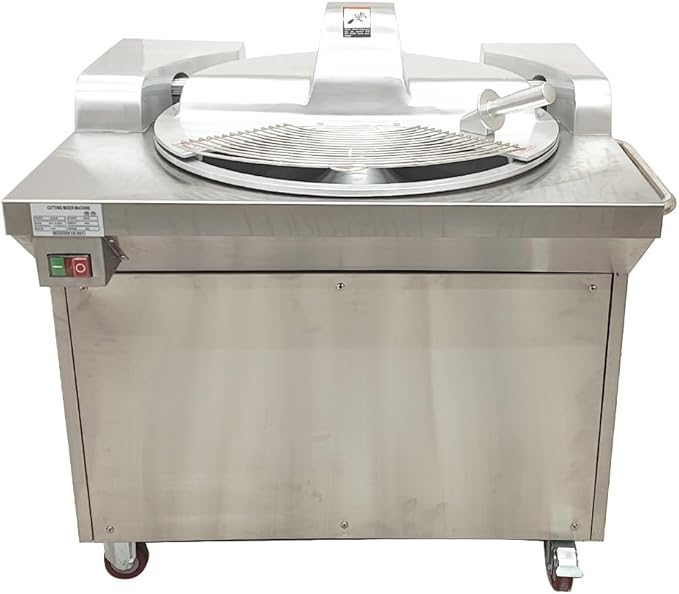 JARYANNIX 110V 24L Commercial Food Chopper Processor 1500W Electric Meat Vegetable Grinder Blender Multifunctional Food Cutter for Meat Vegetables Fruits Ginger Garlic 1400r/min
