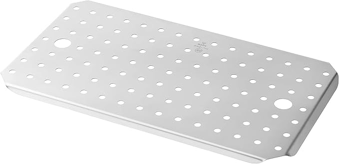 Stainless Steel Steam Table Pan False Bottoms – Hotel Pan Inserts with Drain Holes, Available in 1/4, 1/2, and Full Size | Keeps Food Elevated & Prevents Sogginess (4, Full Size (16.8 inch Long))
