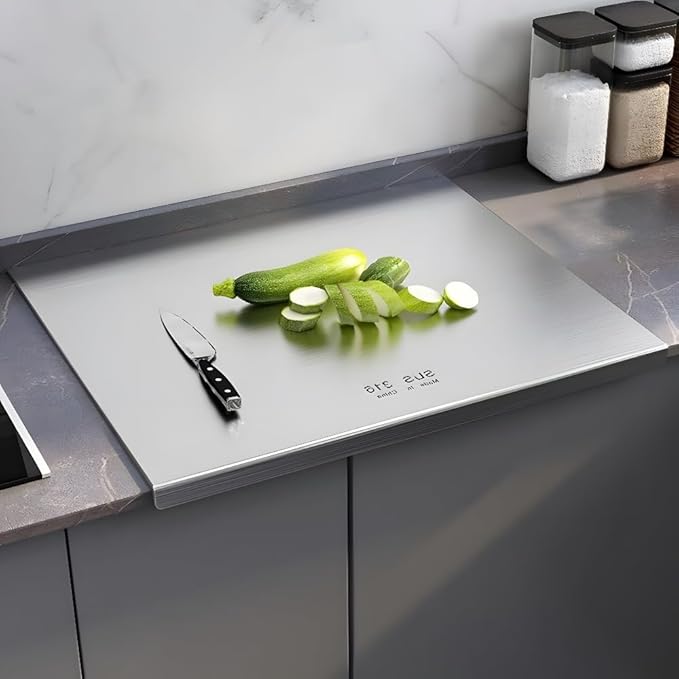 Cutting Board 316 Stainless Steel,Cutting Boards for Kitchen,Chopping Board,Large Cutting Board for Chopping Meat,Vegetables,Fruits,Cheese (15.75 * 11.81in)