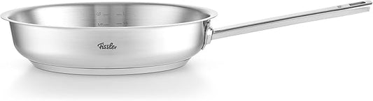 Fissler Original-Profi Collection Stainless Steel 9.5 Inch Frying Pan — Made in Germany, Novogrill® Searing Surface, Induction Ready, Oven Safe