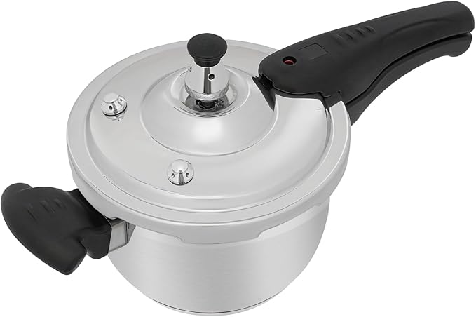 Bokknppo Stainless Steel Pressure Cooker Large Capacity 60Kpa Pressure Pot Explosion-proof Compound Bottom Pressure Canner with Pressure Limiting Valve for Gas Stove Induction Cooker (7L/1.85gal)