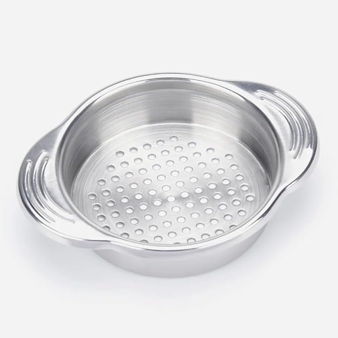 Silver Stainless Steel Food Can Strainer Sieve Metal Tuna Press Filter Canning Lid Colander Oil Drainer Kitchen Tools for Beans Vegetables
