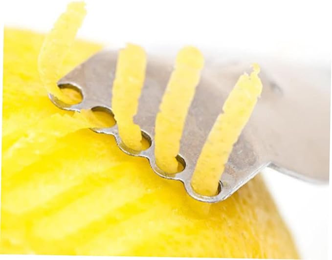 Unomor Stainless Steel Citrus Peeler Tool Efficient Fruit Zester for Easy Peeling of Lemons Oranges and Grapefruits Dishwasher Safe Kitchen Gadget with Five for Quick Zesting