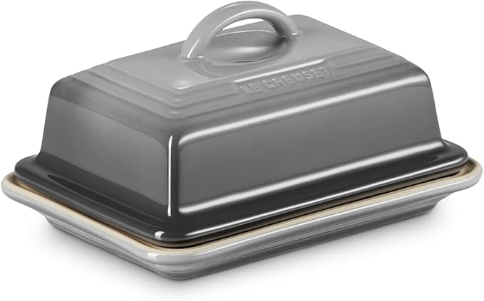 Le Creuset Stoneware European Butter Dish, Oyster