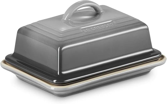 Le Creuset Stoneware European Butter Dish, Oyster