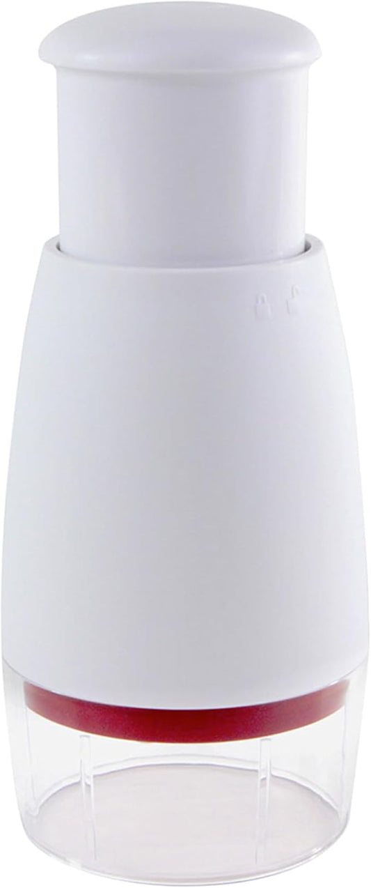 Zyliss Zick Zick Classic Food Chopper - Manual Food Chopper - Onion, Tomato & Vegetable Cutter - Stainless Steel & Dishwasher Safe Food Dicer - White, 9"- Zick Zick 2.0
