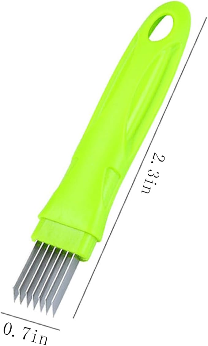 Shred Silk The Knife, Stainless Steel Onion Slicer, Green Onion Cutter Slicer for Kitchen Cutting Garlic Pasta Seaweed Garnishing Blooming Choppers and Mincers,Slicer Kitchen Gadget (3)