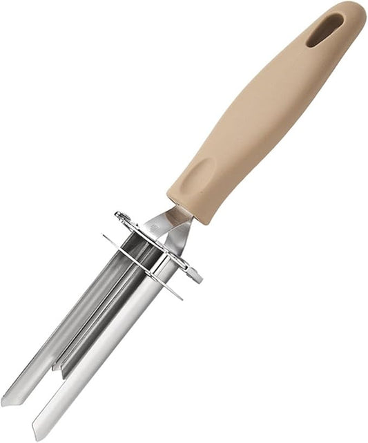 2025 Upgraded Adjustable Apple Corer – Stainless Steel 2-in-1 Fruit & Vegetable Corer, Seed Remover for Bell Pepper, Pear, Red Dates, Dishwasher Safe Kitchen Gadget