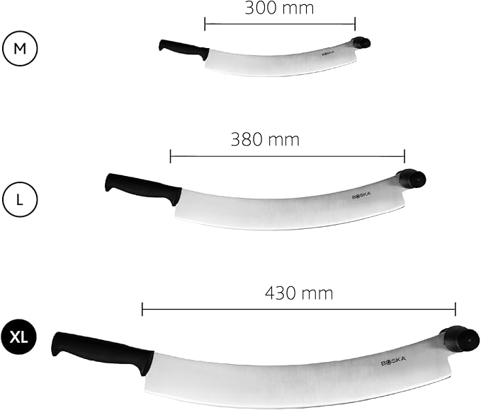 Boska Professional Cheese Knife Large - Cheese cutter for cheese wheels - 430 mm - Double handled - Easy to clean