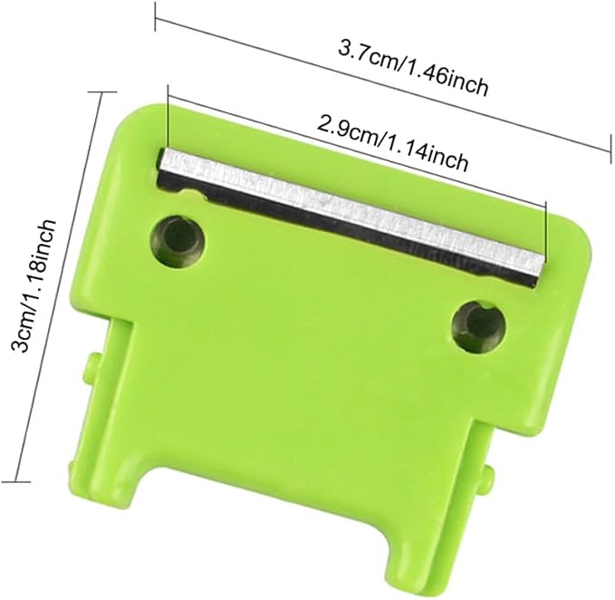 4 Pack Apple Peeler Blades Replacement Spare Parts Spring Loaded Arm Peeling Blade for Apple Peelers Corer Pear Photato Slicer Repair Green Color