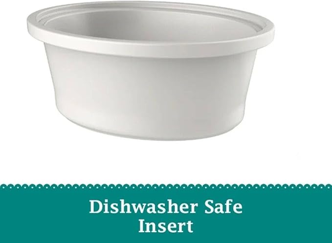 Pioneer Woman 6-Quart Programmable Digital Slow Cooker with Locking Lid – Portable Design & Dishwasher Safe (Linen White)