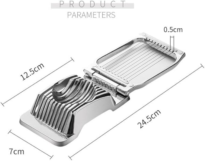 Stainless Steel Egg Slicer for Boiled Egg Cutter Strawberry Slicer Heavy Duty Heavy Duty Aluminium for Hard Boiled Eggs Wire Multi Dicer for Soft Fruit
