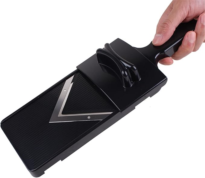 Mandoline Food Slicer Cabbage Grater Manual Cutter Vegetable Grater Julienne Slicer Waffle Fruit Kitchen Potato Cutter,Black