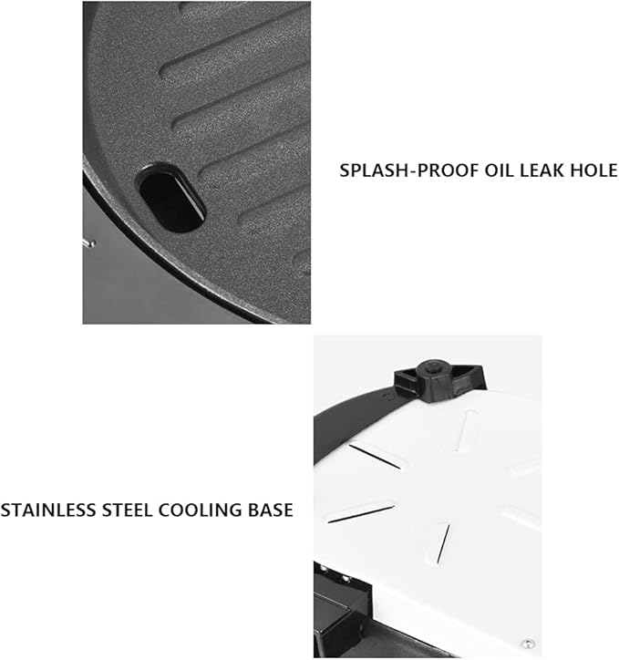 Hot Pot with Grill, Electric Hot Pot 2 in 1 Shabu Shabu Hot Pot Korean Grill, 1100W Large Capacity Baking Tray, Separate Temperature Control, For Family Gatherings, Friend Gatherings